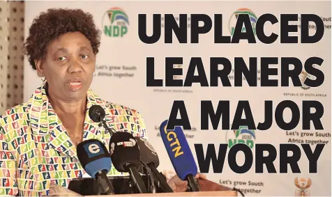  ?? ?? MINISTER of Basic Education Angie Motshekga during a media briefing on the opening of schools for the 2022 academic year at Tshedimose­tso House in Tshwane yesterday. | NTSWE MOKOENA GCIS