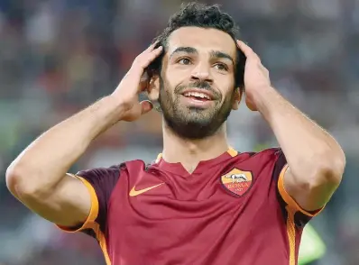  ??  ?? Mohamed Salah, 23 anni, attaccante egiziano arrivato alla Roma la scorsa estate