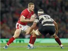  ?? GETTY IMAGES ?? Johnny McNicholl made his first appearance for Wales against the Barbarians last November.