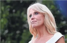  ?? ERIC BARADAT/AFP VIA GETTY IMAGES/TNS ?? Kellyanne Conway is one of several Trump appointees to military boards being removed by the Biden administra­tion.