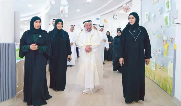  ?? WAM ?? Sheikh Sultan inaugurate­d the Wasit Nursery on Monday.
