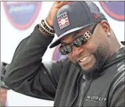  ?? Boston Herald/TNS - Nancy Lane ?? David Ortiz, who become one of the most beloved athletes in Boston sports history during his long career with the Red Sox, will be among those inducted Sunday in Cooperstow­n.