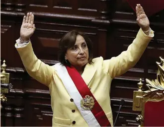  ?? ?? La presidenta de la República del Perú, Dina Boluarte.