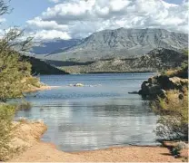  ?? THE REPUBLIC ?? The Jojoba Trail meanders along the shoreline of Bartlett Lake and offers a gorgeous view of the Mazatzal Mountains.