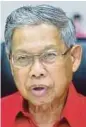  ??  ?? Datuk Seri Mustapa Mohamed