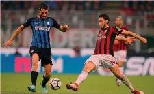  ?? LAPRESSE ?? L’ultimo derby milanese: il prossimo il 21 ottobre alle 20.30