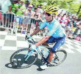  ?? MOVISTAR TEAM / BETTINI PHOTO ?? Nairo, durante la undécima etapa del Tour