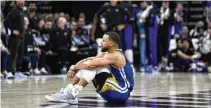  ?? AP ?? The question for the Warriors is whether they can make another title run while led by the trio of Klay Thompson, 36-year-old Steph Curry (pictured) and Draymond Green, who is 34.