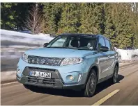  ?? FOTO: SUZUKI ?? Der Suzuki Vitara besticht durch seinen ausgezeich­neten Allradantr­ieb. Bei Steigungen stößt der Motor an seine Grenzen.