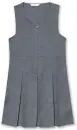  ??  ?? Girl’s pinafore with permanent pleats from £10, M&S