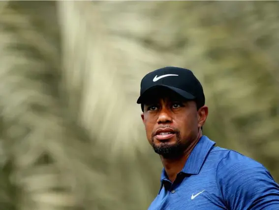  ?? (Getty) ?? Former world No 1 Tiger Woods in action earlier in the year