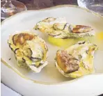  ?? ?? Baked Hokkaido oysters with foie gras