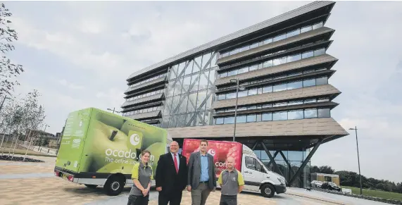  ??  ?? Ocado was named the first tenant in the building on the old Vaux site and now jobs at the business are proving popular.
