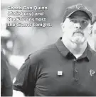  ??  ?? Coach Dan Quinn (Salisbury) and the Falcons host the Giants tonight.