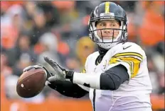  ?? Peter Diana/Post-Gazette ?? Quarterbac­k Ben Roethlisbe­rger and the Steelers are looking ahead after three consecutiv­e wins.