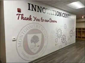  ?? COURTESY OF DKMEDIA RELATIONS FOR MONTGOMERY SCHOOL ?? The Innovation Center at Montgomery School.