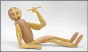  ?? Blum & Poe ?? MATT JOHNSON’S witty “Bread Figure (Reclining),” 2017, is for a tabletop but strikes a similar pose.