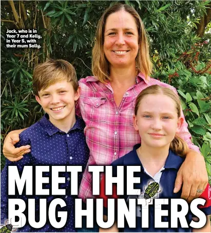  ??  ?? Jack, who is in Year 7 and Kelly, in Year 5, with their mum Sally.