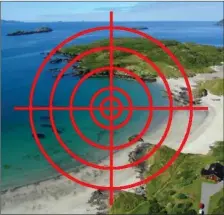  ??  ?? Derrynane Beach where a photograph­er was mistaken for a rifle wielding sniper sparking a major alert over St Patrick’s weekend