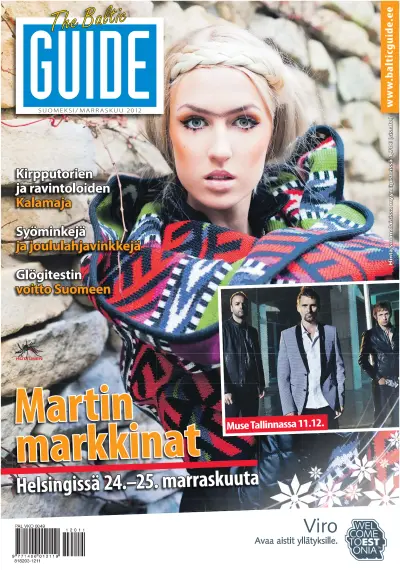 Front page of The Baltic Guide (Finnish) newspaper from Finland