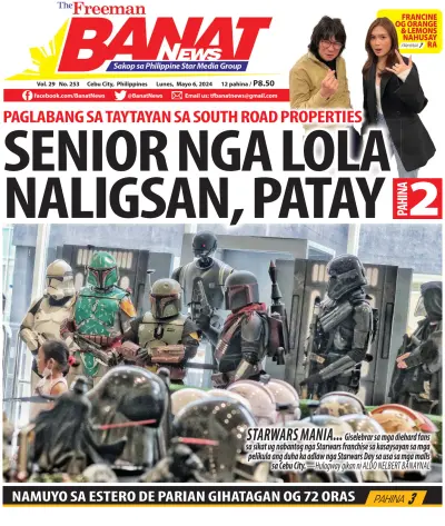 Front page of Banat News newspaper from Philippines