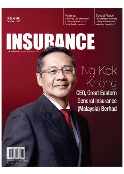 Front page of Insurance newspaper from Malaysia