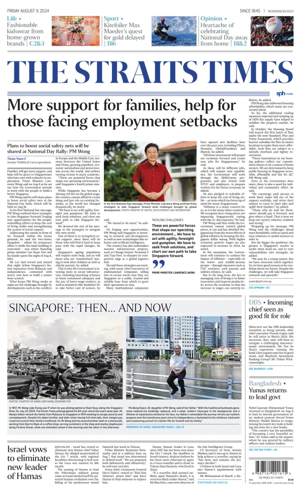 Read full digital edition of The Straits Times newspaper from Singapore