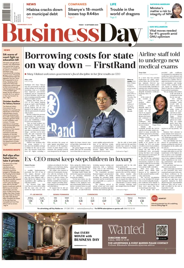 Read full digital edition of Business Day (South Africa) newspaper from South Africa