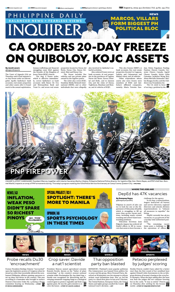 Read full digital edition of Philippine Daily Inquirer newspaper from Philippines