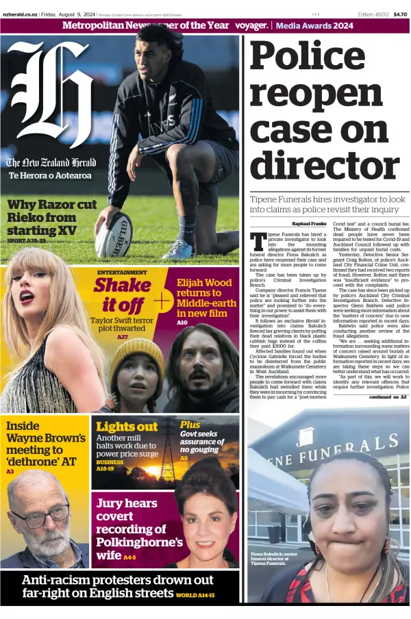 Read full digital edition of New Zealand Herald newspaper from New Zealand