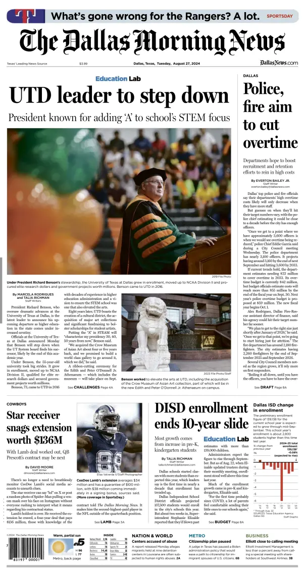 Read full digital edition of The Dallas Morning News newspaper from USA