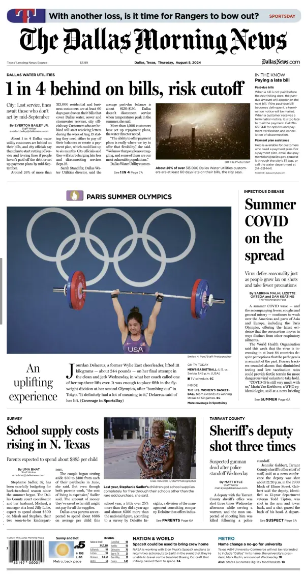 Read full digital edition of The Dallas Morning News newspaper from USA