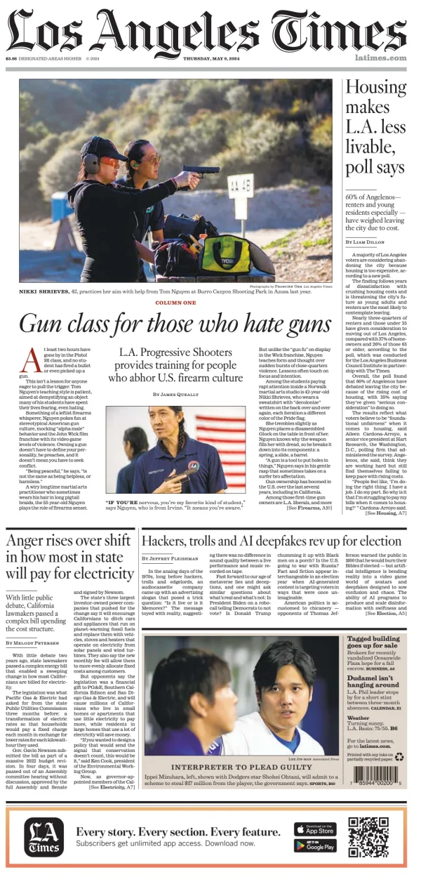 Read full digital edition of Los Angeles Times newspaper from USA