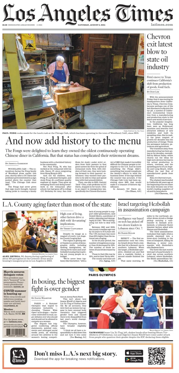 Read full digital edition of Los Angeles Times newspaper from USA