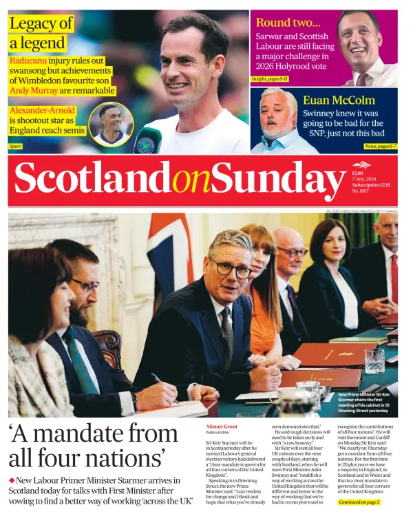 Read full digital edition of Scotland on Sunday newspaper from Scotland