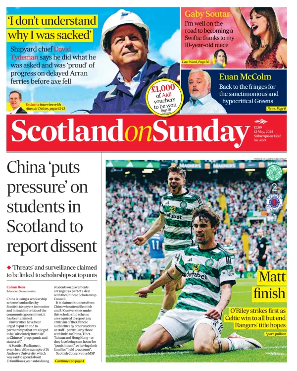 Read full digital edition of Scotland on Sunday newspaper from Scotland