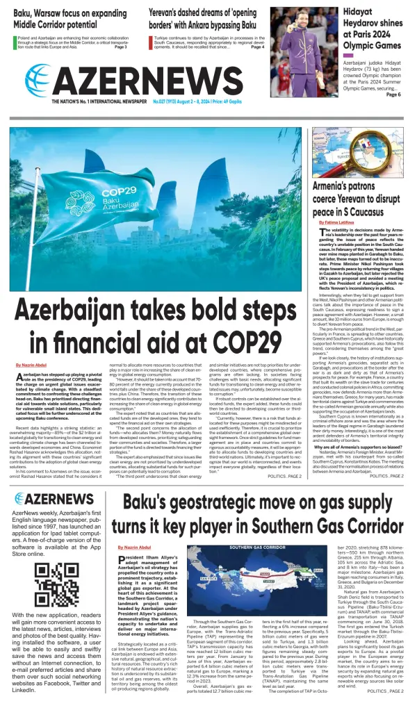 Read full digital edition of Azer News newspaper from Azerbaijan