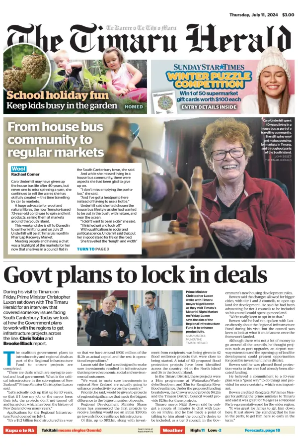 Read full digital edition of The Timaru Herald newspaper from New Zealand