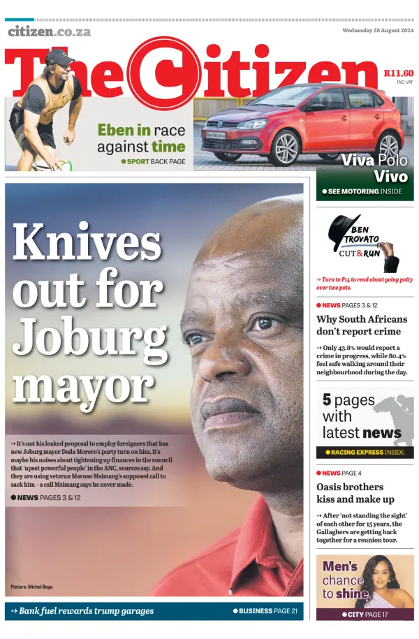 Read full digital edition of The Citizen newspaper from South Africa