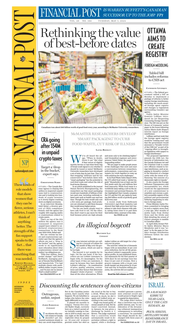 Read full digital edition of National Post (National Edition) newspaper from Canada