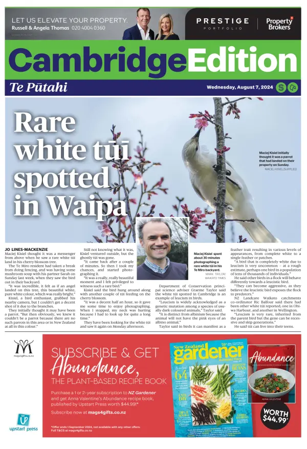 Read full digital edition of Cambridge Edition newspaper from New Zealand