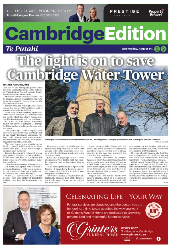 Read full digital edition of Cambridge Edition newspaper from New Zealand