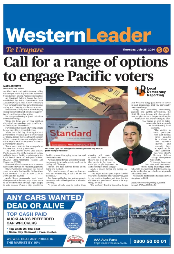 Read full digital edition of Western Leader newspaper from New Zealand