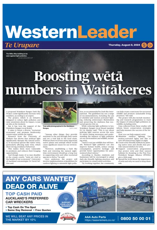 Read full digital edition of Western Leader newspaper from New Zealand