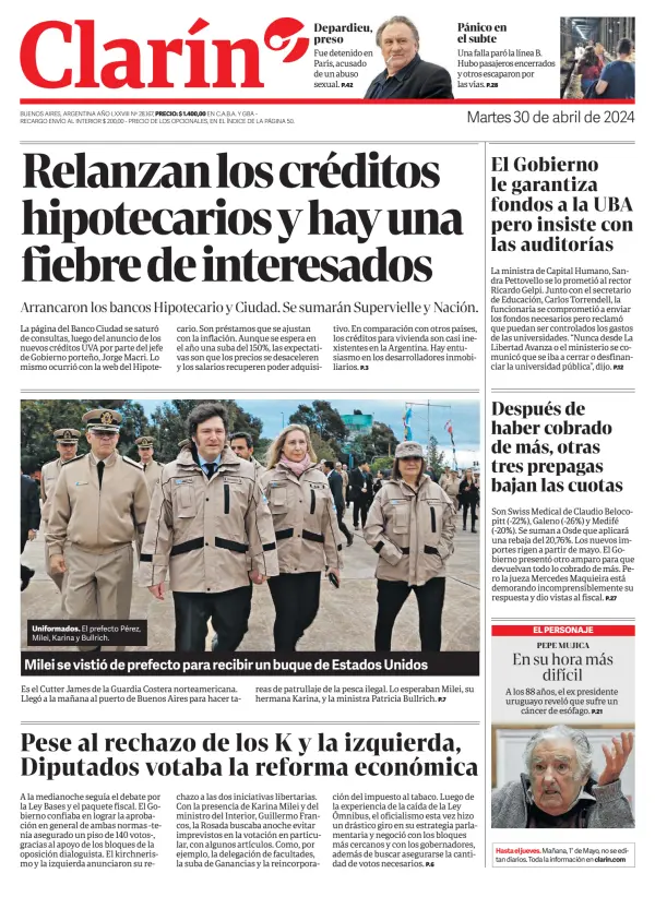 Read full digital edition of Clarin newspaper from Argentina