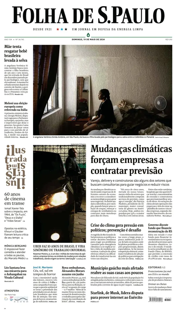 Read full digital edition of Folha De S.Paulo newspaper from Brazil