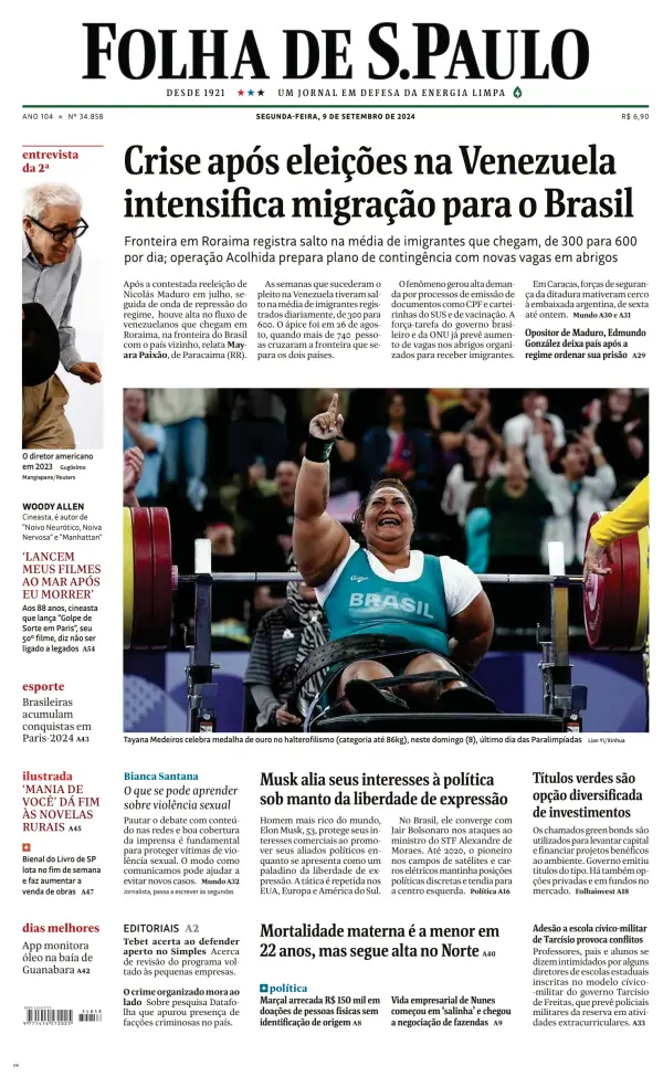 Read full digital edition of Folha De S.Paulo newspaper from Brazil