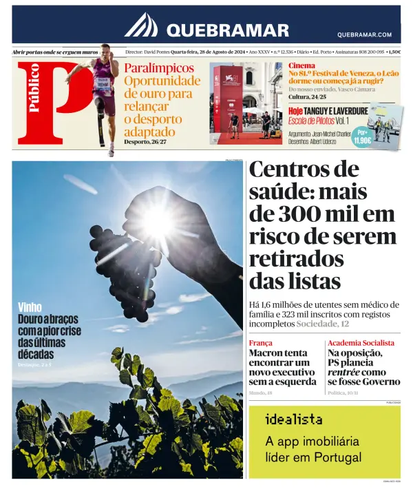 Read full digital edition of Publico Porto Edition newspaper from Portugal