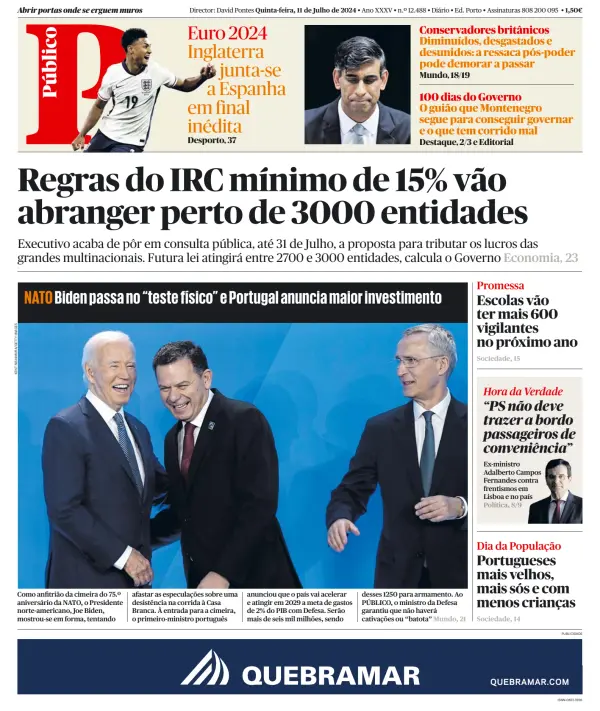 Read full digital edition of Publico Porto Edition newspaper from Portugal
