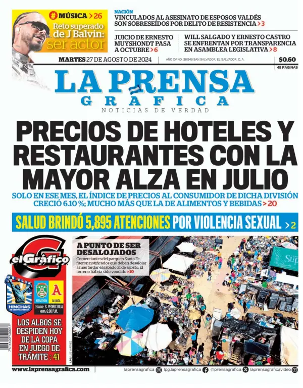 Read full digital edition of La Prensa Grafica newspaper from El Salvador